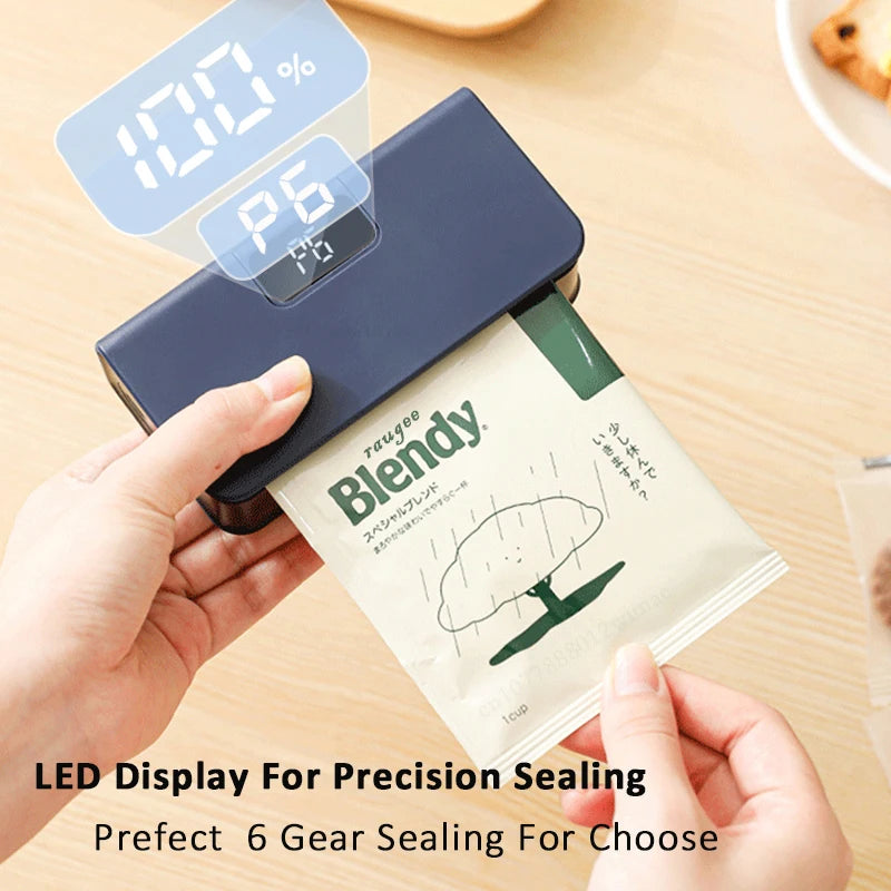 Plastic Bags Sealer Mini Sealing Machine Portable Bags Sealer Rechargeable Mini Heat Bag Sealer Food Packaging Sealing Machine