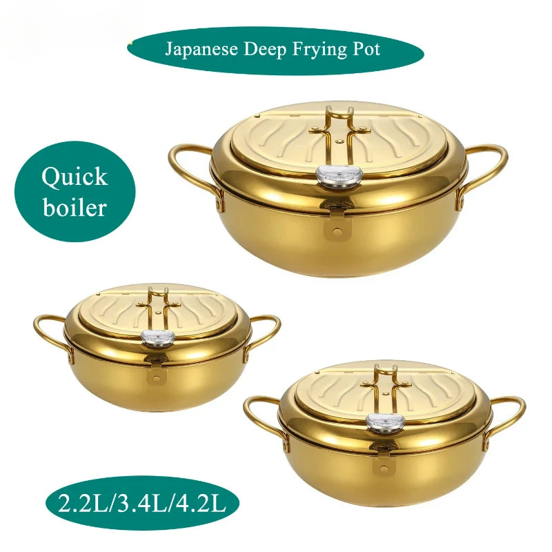 Gold plated version 20/24/28cm Stainless Steel Soup Cookware Nonstick Casserole High Temperature Resistance Soup Pot With Lid
