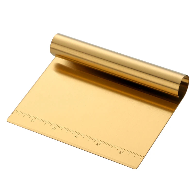 Stainless Steel  Scraping Board Cake Cutting Dough Knife Pizza Scraper Decorating Tool Kitchen Accessories Baking