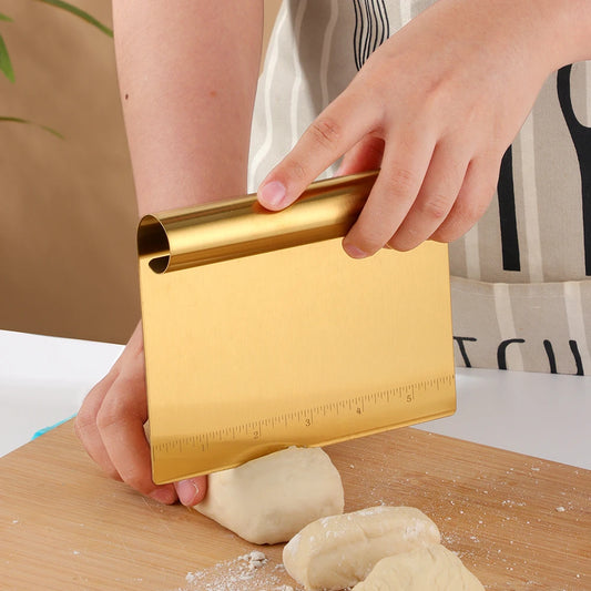 Stainless Steel  Scraping Board Cake Cutting Dough Knife Pizza Scraper Decorating Tool Kitchen Accessories Baking