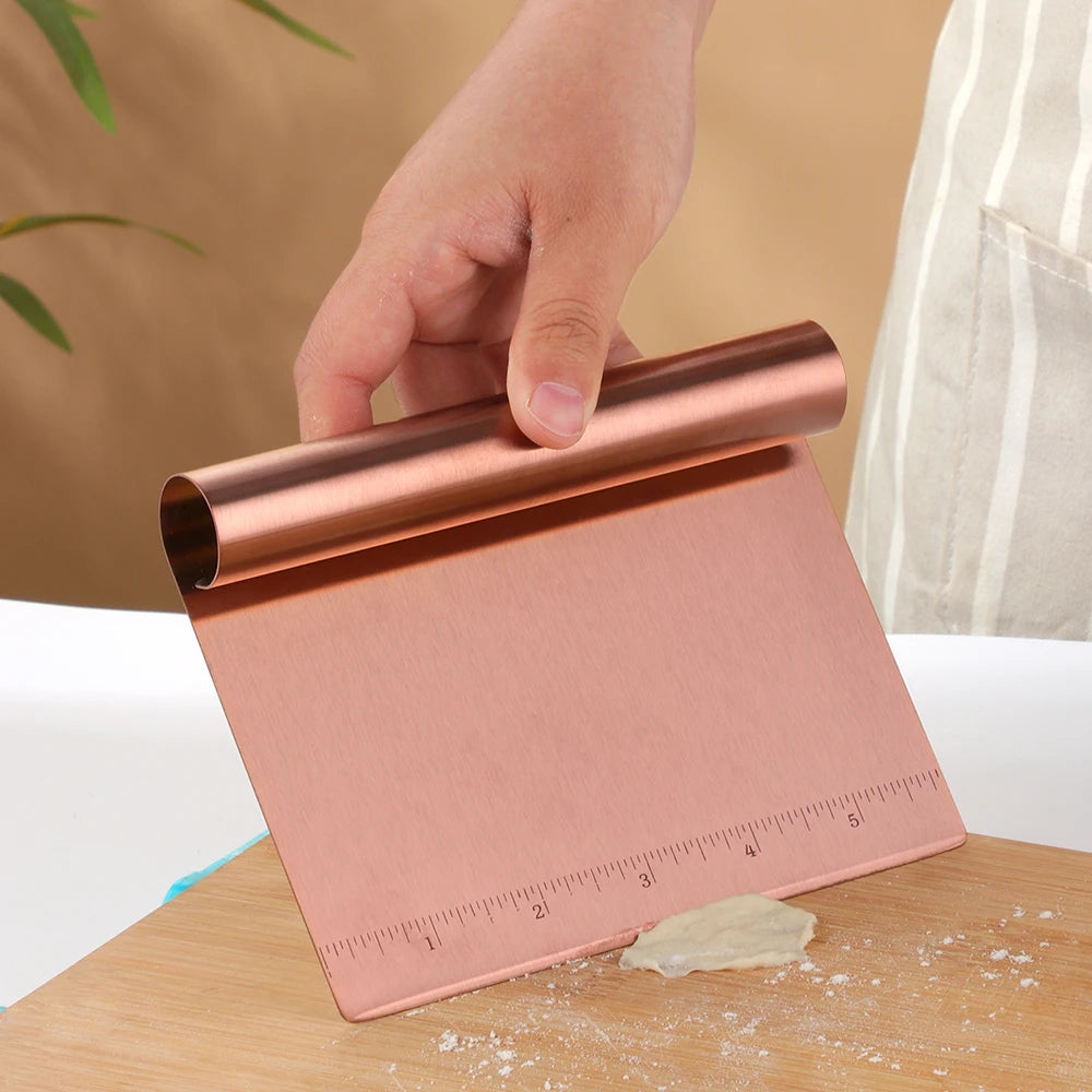 Stainless Steel  Scraping Board Cake Cutting Dough Knife Pizza Scraper Decorating Tool Kitchen Accessories Baking